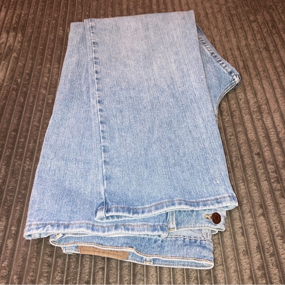 Wrangler Mens Stone Wash Regular Fit Straight Leg Denim Blue Jeans 38x30 - Picture 6 of 12